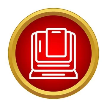 Document digitization process using an office scanner icon Stock Illustration