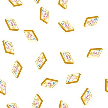 Document of divorce isometric icon seamless pattern Stockillustratie