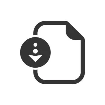 Document Download Icon Stock Illustration