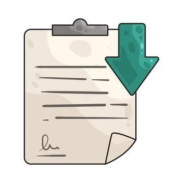 Document Download illustration Illustrazione stock