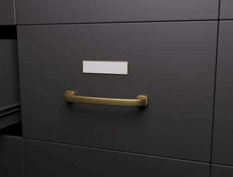 Document Drawer Stock Illustration