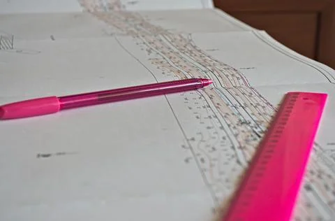 Document drawing Stock Photos