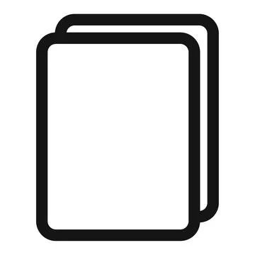 Document Duplicate Copy Icon Perfect for File Management Stock Illustration