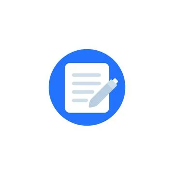 Document edit vector icon design Stock Illustration