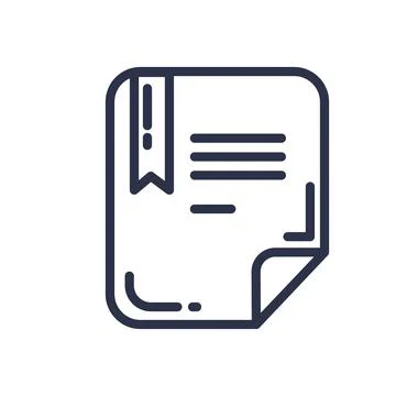 Document electronic file monochrome icon vector 스톡 일러스트