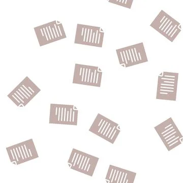 Document electronic glyph vector seamless pattern イラスト素材