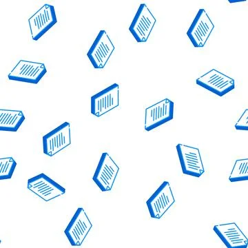 Document electronic isometric icon seamless pattern Illustrazione stock