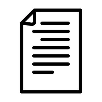 Document electronic line icon vector illustration Illustrazione stock