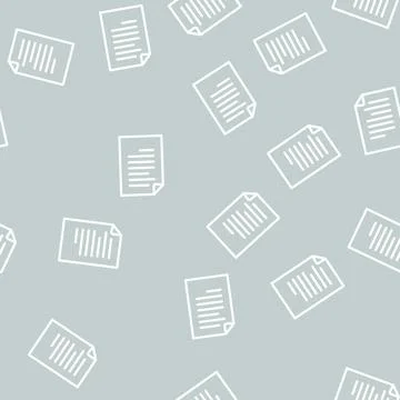 Document electronic line vector seamless pattern 스톡 일러스트