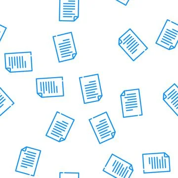 Document electronic vector seamless pattern Illustrazione stock