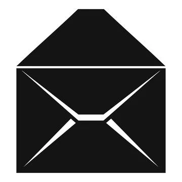 Document envelope icon simple vector. Information mail Illustrazione stock