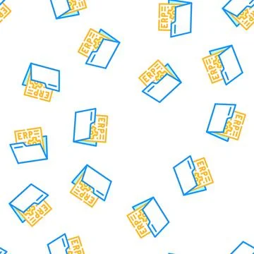 Document erp vector seamless pattern イラスト素材