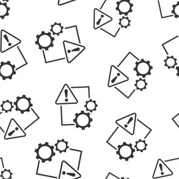 Document error icon in flat style. Broken report vector illustration on white Stock Illustration