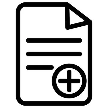 Document exam with a negative grade icon symbol - Exam grade Stock-Illustration