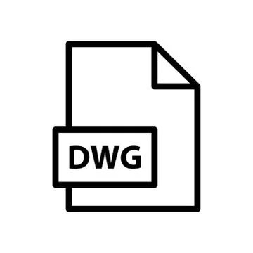 Document, extension, file, format icon DWG symbol Illustration Design Stock Illustration