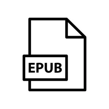 Document, extension, file, format icon EPUB symbol Illustration Design Stock Illustration