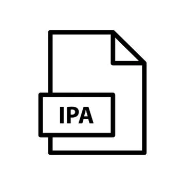 Document, extension, file, format icon IPA symbol Illustration Design Stock Illustration