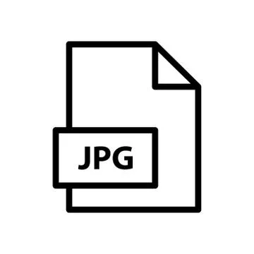 Document, extension, file, format icon JPG symbol Illustration Design 库存插图