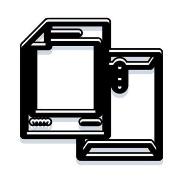 Document file and folder icon concept イラスト素材