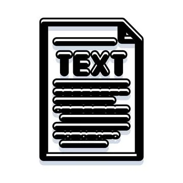 Document file content text message page icon 스톡 일러스트