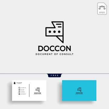 Document, file, data message logo template vector illustration 스톡 일러스트