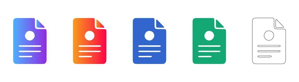 Document file with dot and lines icon for data 스톡 일러스트