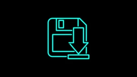 Document file downloading or transfer process with arrow icon animation. Stock Footage 304023431