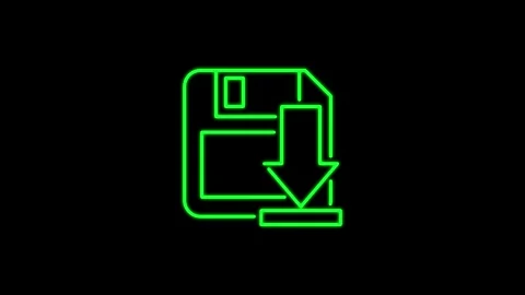 Document file downloading or transfer process with arrow icon animation. Stock Footage 304023432