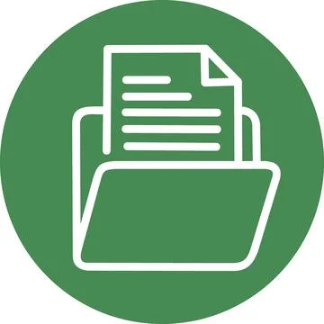Document file folder business report icon Stock Illustration