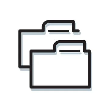 Document File Folder Icon Stock Illustration