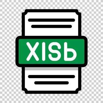 Document file format Xlsb spreadsheet icon. with outline and color in the middle Stock Illustration