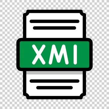 Document file format Xml spreadsheet icon. with outline and color in the middle. Stock Illustration