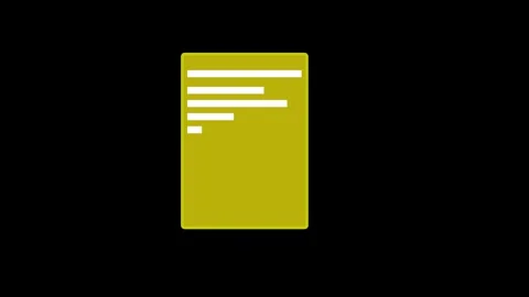 Document file icon animated	video Stock Footage 294938052