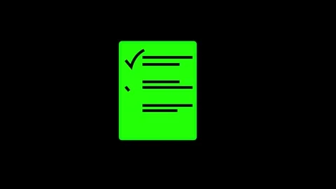 Document file icon animated	video Stock Footage 294938066