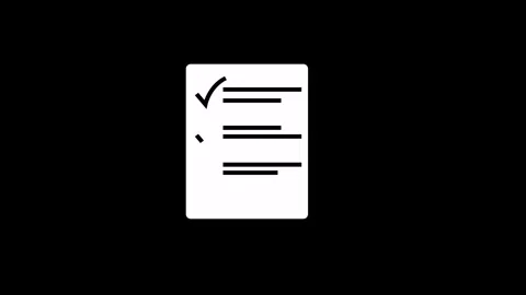 Document file icon animated	video Stock Footage 294938069