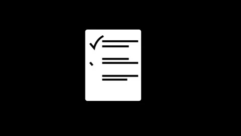 Document file icon animated	video Stock Footage 294938078