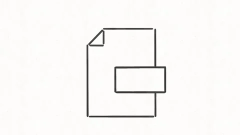 Document File Icon Animation for Digital Documents and Records Stock Footage 341863467