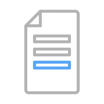 Document file icon. Concept of business, data, and information management. Illustrazione stock