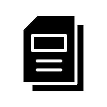 Document file icon. Concept of paperwork, business, and office. Illustrazione stock