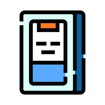 Document file icon with content and progress bar Stock Illustration