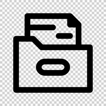 Document File Icon. Editable Bold Outline Design. Vector Illustration. Can be us Stock-Illustration