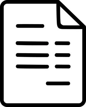 Document file icon for order receipt detail Ilustración de archivo