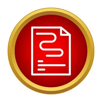 Document file icon representing data and information Illustrazione stock