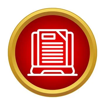 Document file icon representing data management Stock Illustration