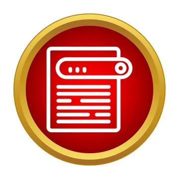Document file icon with search bar and text イラスト素材