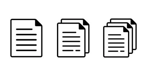Document File Icons Set for Digital Content and Office Workflows. 스톡 일러스트