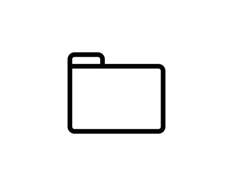 Document file line icon. Simple outline style. Collect, account, statement, b Stock Illustration