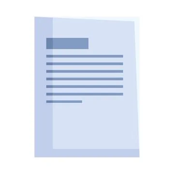 Document file paper format Illustrazione stock