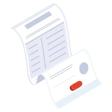 Document file paper format Illustrazione stock