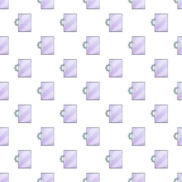 Document file settings purple gears pattern background Illustrazione stock